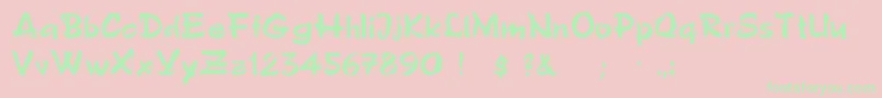 More about PoloSemiscriptRegular Font PoloSemiscriptRegular Font – Green Fonts on Pink Background