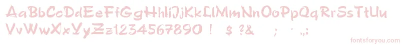 PoloSemiscriptRegular Font – Pink Fonts on White Background