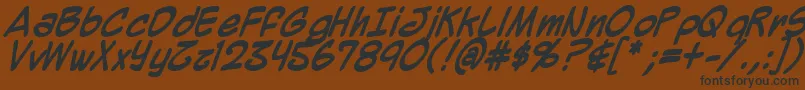 Mighzb Font – Black Fonts on Brown Background
