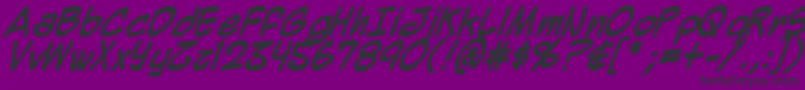 Mighzb Font – Black Fonts on Purple Background