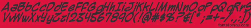 Mighzb Font – Black Fonts on Red Background