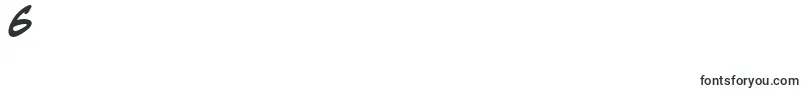 フォントMighzb – フォント数字6