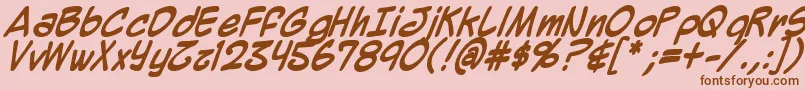 Mighzb Font – Brown Fonts on Pink Background