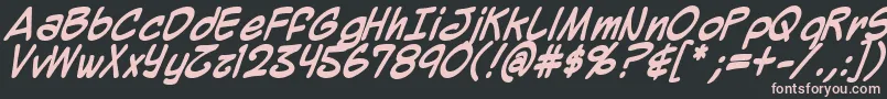 Mighzb Font – Pink Fonts on Black Background
