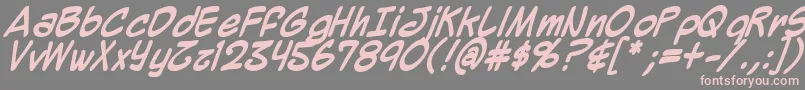 Mighzb Font – Pink Fonts on Gray Background