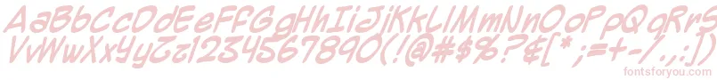 Mighzb Font – Pink Fonts on White Background