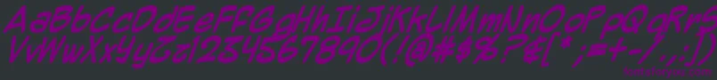 Mighzb Font – Purple Fonts on Black Background