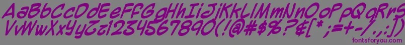 Mighzb Font – Purple Fonts on Gray Background