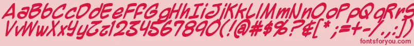 Mighzb Font – Red Fonts on Pink Background