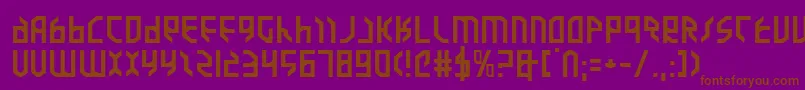 Valkyriee Font – Brown Fonts on Purple Background