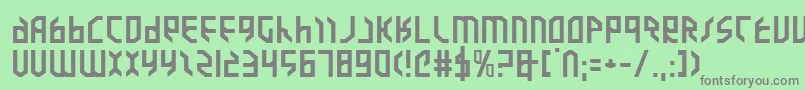 Valkyriee Font – Gray Fonts on Green Background