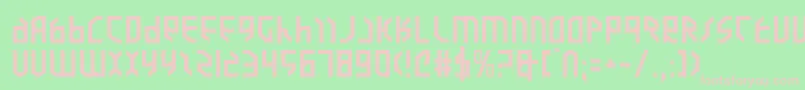 Valkyriee Font – Pink Fonts on Green Background