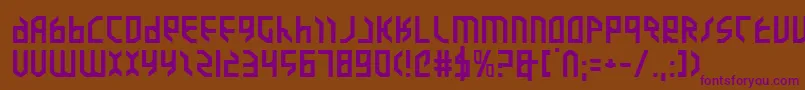 Valkyriee Font – Purple Fonts on Brown Background