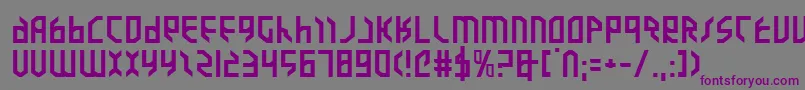 Valkyriee Font – Purple Fonts on Gray Background