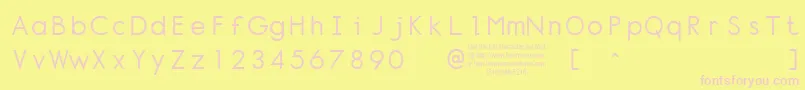 Normt Font – Pink Fonts on Yellow Background