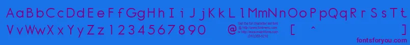 Normt Font – Purple Fonts on Blue Background