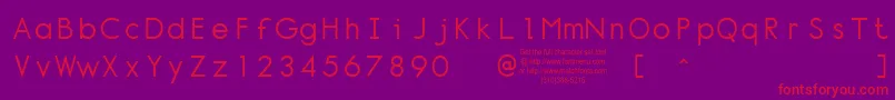 Normt Font – Red Fonts on Purple Background