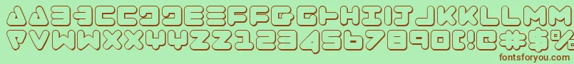 Zealoto Font – Brown Fonts on Green Background