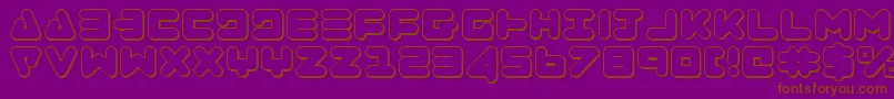 Zealoto Font – Brown Fonts on Purple Background