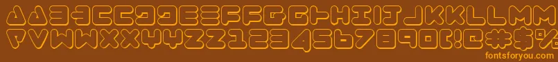 Zealoto Font – Orange Fonts on Brown Background