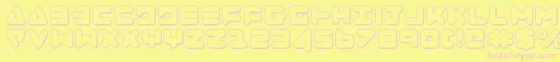 Zealoto Font – Pink Fonts on Yellow Background