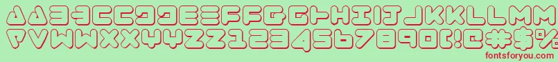 Zealoto Font – Red Fonts on Green Background