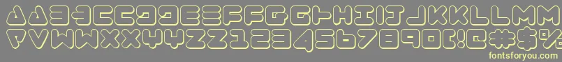 Zealoto Font – Yellow Fonts on Gray Background