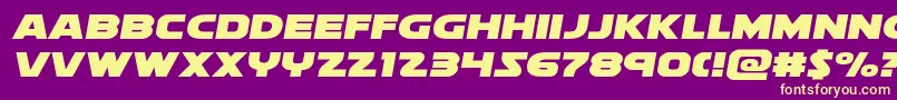 Soloistexpand Font – Yellow Fonts on Purple Background