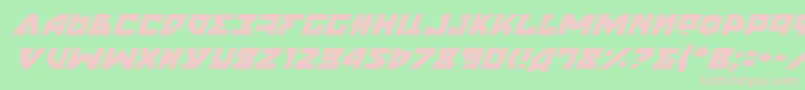 NyetItalic Font – Pink Fonts on Green Background
