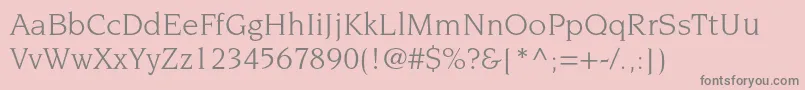 NovaresestdBook Font – Gray Fonts on Pink Background