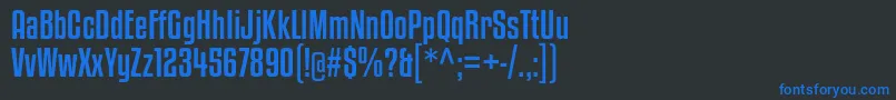 KenyanCoffeeRg Font – Blue Fonts on Black Background