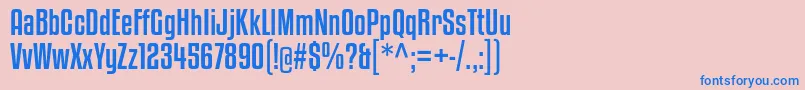 fuente KenyanCoffeeRg – Fuentes Azules Sobre Fondo Rosa