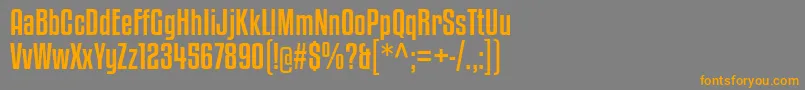 KenyanCoffeeRg Font – Orange Fonts on Gray Background