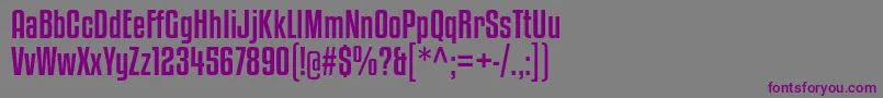 KenyanCoffeeRg Font – Purple Fonts on Gray Background