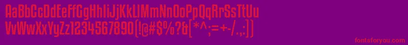 KenyanCoffeeRg-Schriftart – Rote Schriften auf violettem Hintergrund