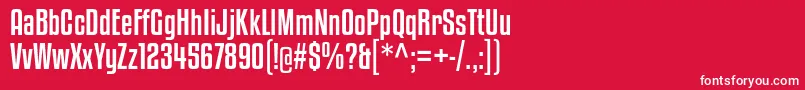 KenyanCoffeeRg Font – White Fonts on Red Background
