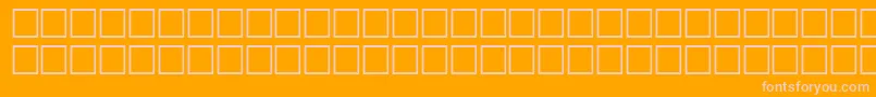 フォントMcsDiwani0SUNormal. – オレンジの背景にピンクのフォント