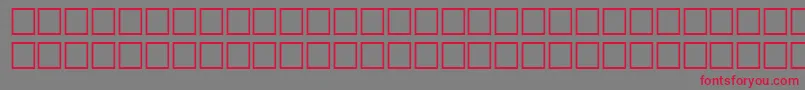 フォントMcsDiwani0SUNormal. – 赤い文字の灰色の背景