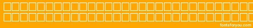 McsDiwani0SUNormal.-Schriftart – Weiße Schriften auf orangefarbenem Hintergrund