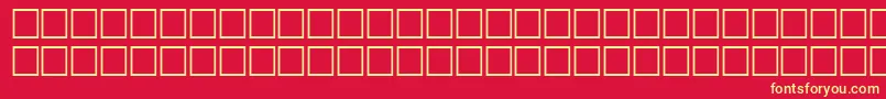 McsDiwani0SUNormal. Font – Yellow Fonts on Red Background
