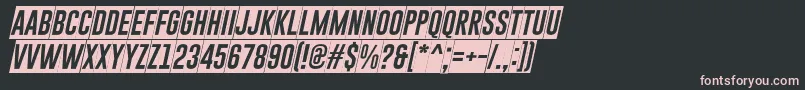 GoboldBlockyItalic Font – Pink Fonts on Black Background