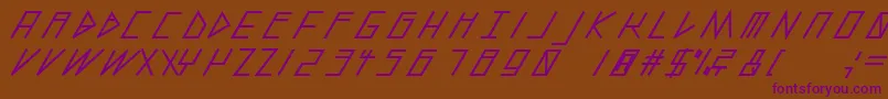 En savoir plus sur la police SlantedItalicShiftBlack Police SlantedItalicShiftBlack – polices violettes sur fond brun