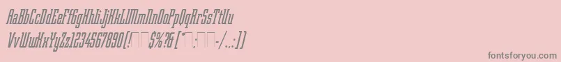 RobotikItalicPlain Font – Gray Fonts on Pink Background