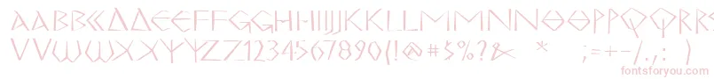 MkgrecoBold Font – Pink Fonts on White Background