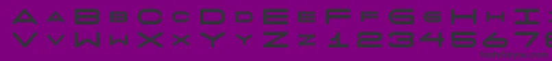 7 Days Fat Font – Black Fonts on Purple Background