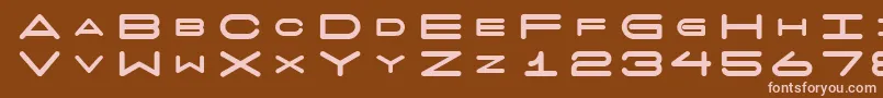 7 Days Fat Font – Pink Fonts on Brown Background