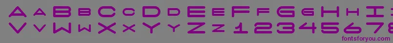 7 Days Fat-Schriftart – Violette Schriften auf grauem Hintergrund