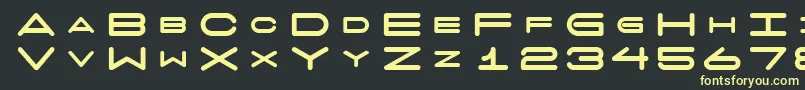 7 Days Fat Font – Yellow Fonts on Black Background