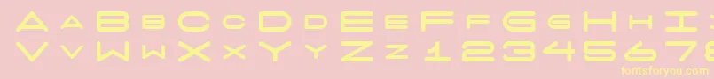 7 Days Fat Font – Yellow Fonts on Pink Background
