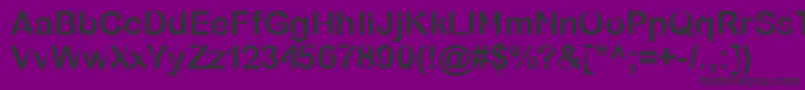 BubbleSharp Font – Black Fonts on Purple Background